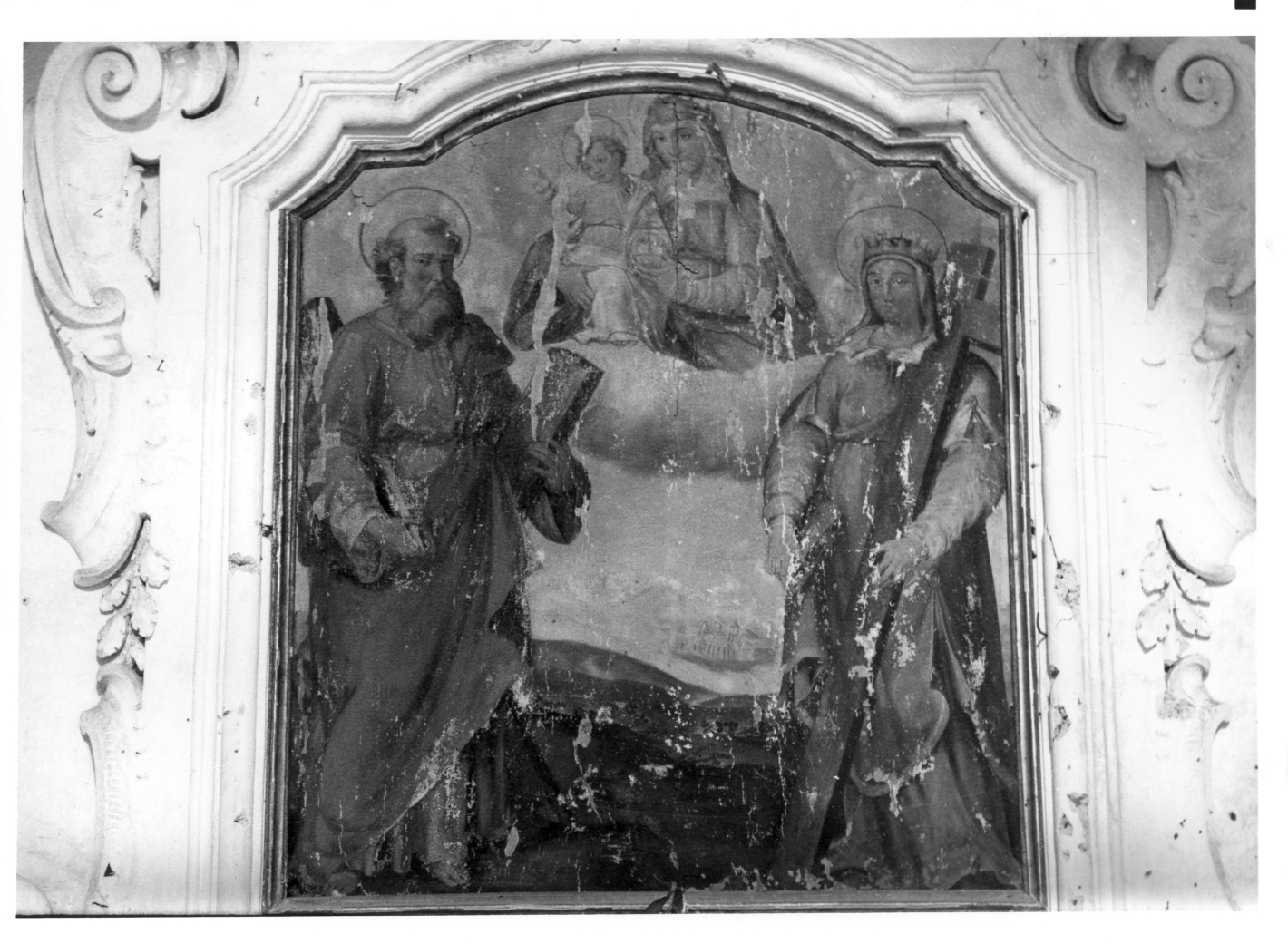 Madonna con Bambino e Santi (pala d'altare) - ambito Italia meridionale (seconda metà sec. XVI)