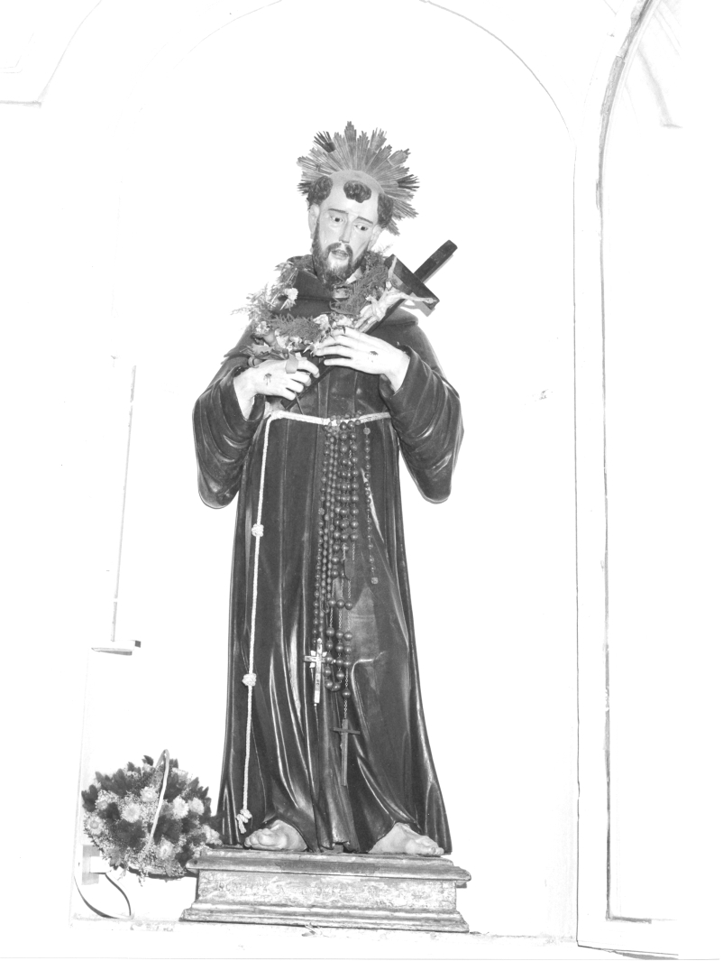 San Francesco d'Assisi (statua) - bottega campana (sec. XIX)