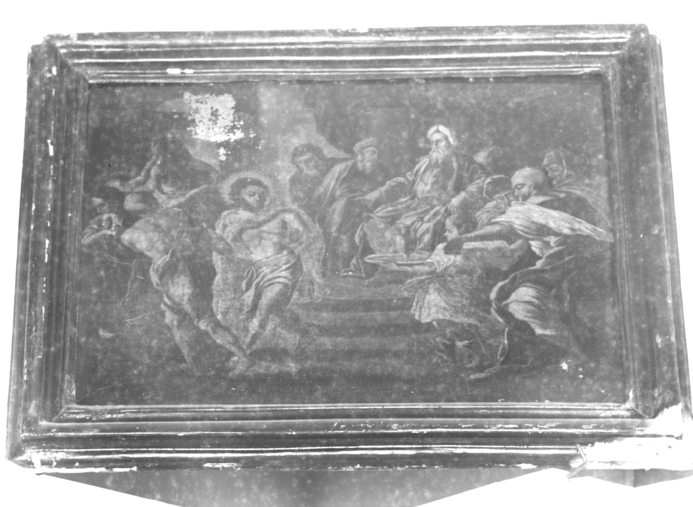 stazione I: Gesù condannato a morte (dipinto) - ambito Italia meridionale (prima metà sec. XVIII)