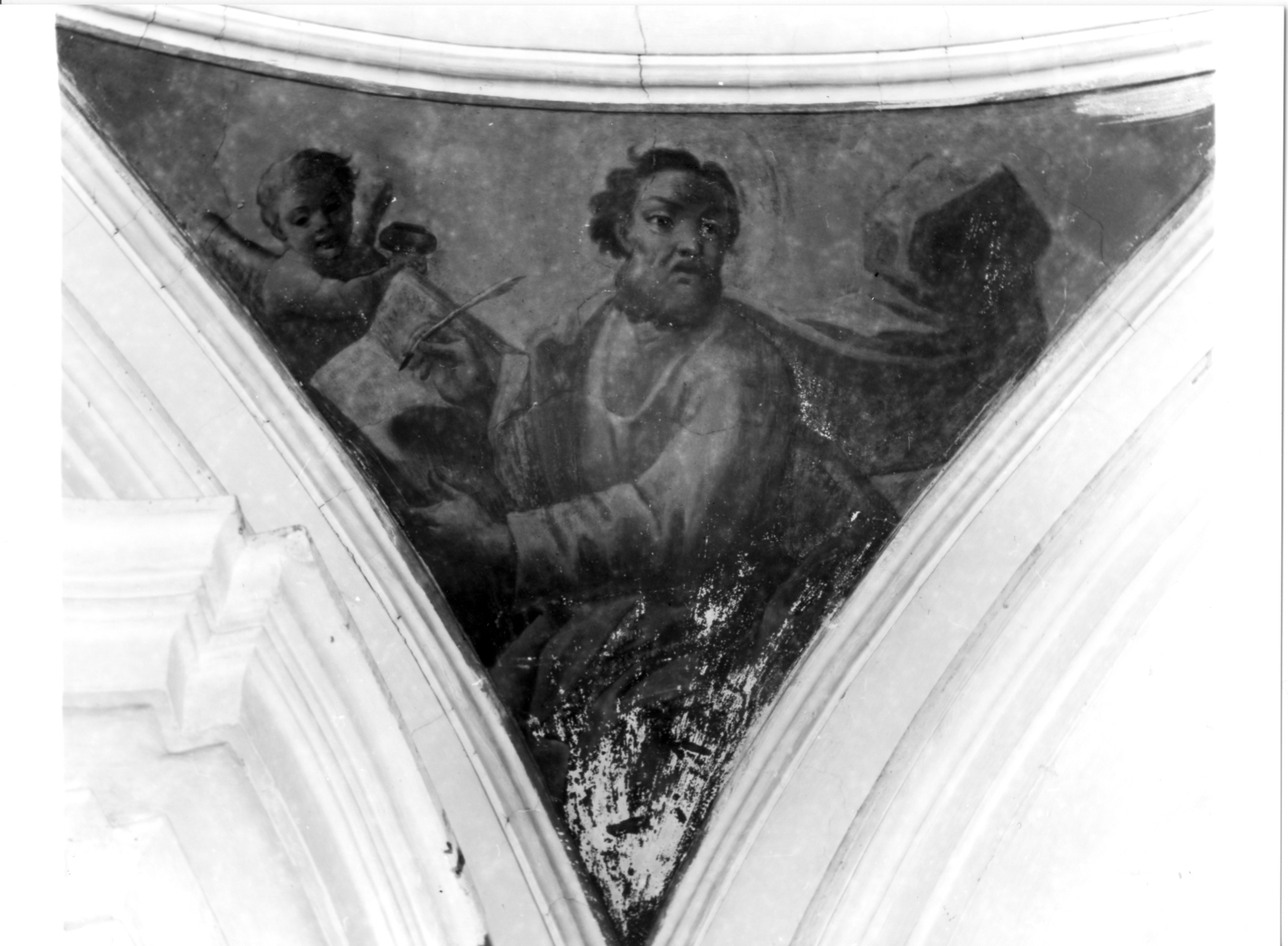 San Matteo Evangelista (dipinto, complesso decorativo) - ambito Italia meridionale (seconda metà sec. XVI)