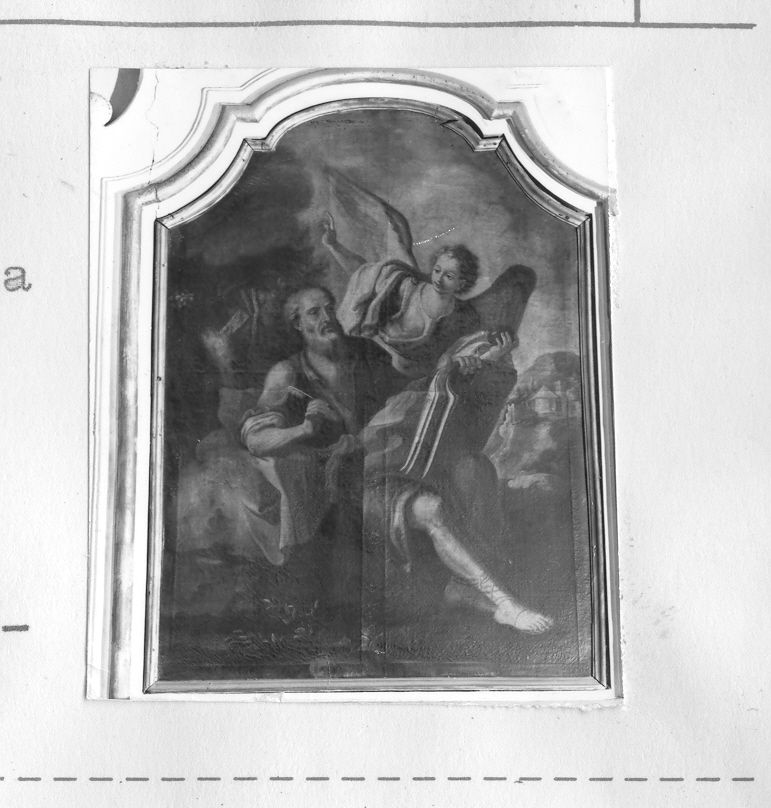San Matteo e l'angelo (dipinto) di Luciano Nicola (sec. XVIII)
