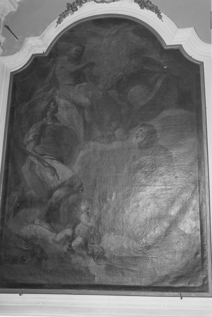 visione di Sant'Eustachio (dipinto) di Mangieri (fine sec. XVIII)