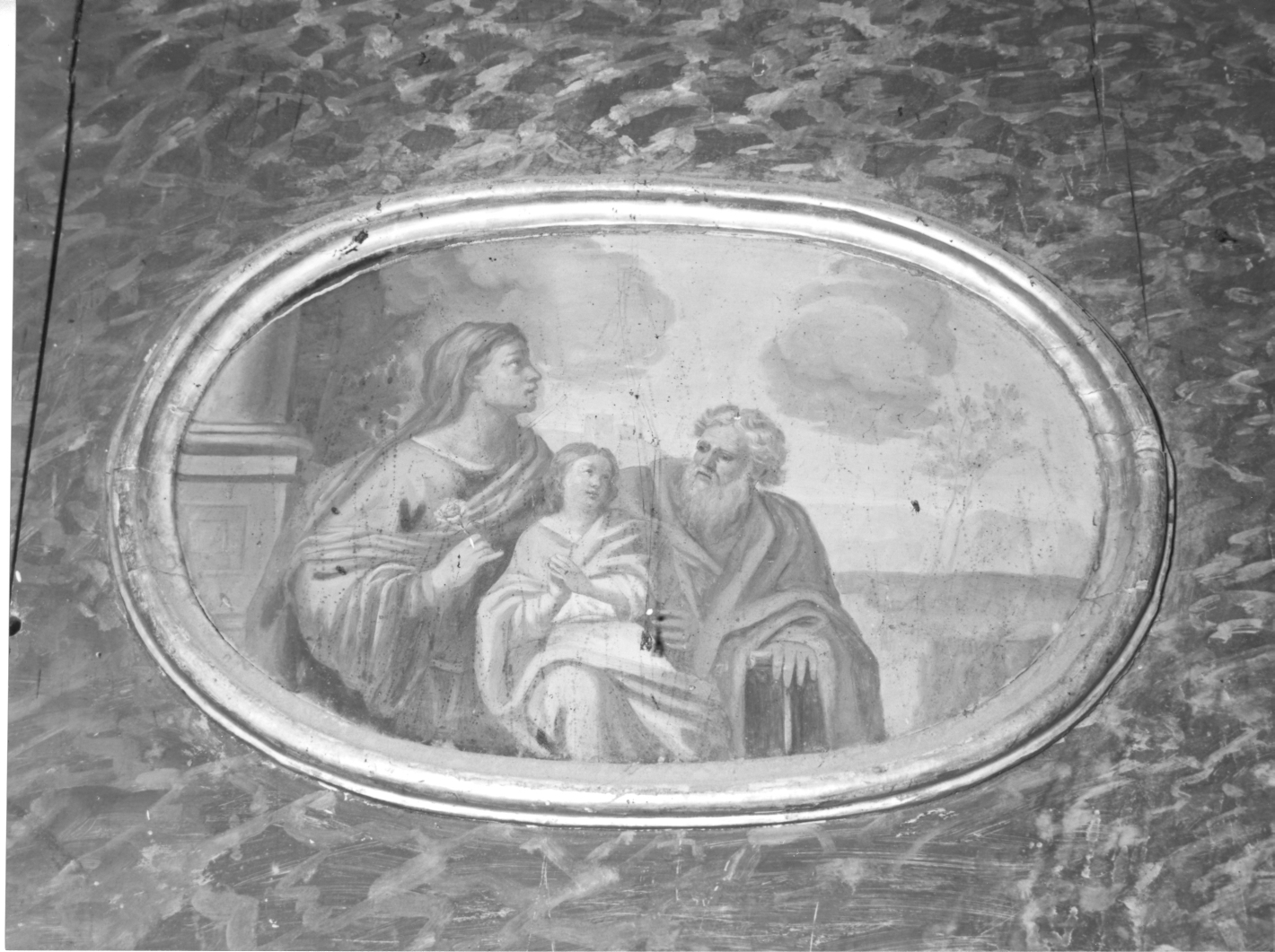 Maria Vergine bambina con Sant'Anna e San Gioacchino (dipinto) - ambito napoletano (prima metà sec. XVIII)