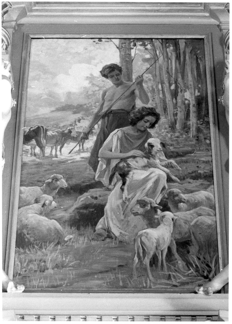allevamento del bestiame (dipinto, ciclo) di Avallone Pasquale (sec. XX)