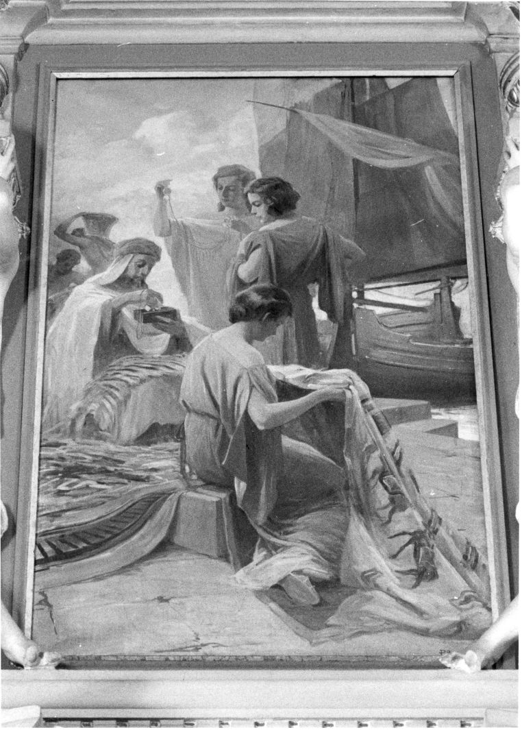 allegoria del Commercio Marittimo (dipinto, ciclo) di Avallone Pasquale (sec. XX)