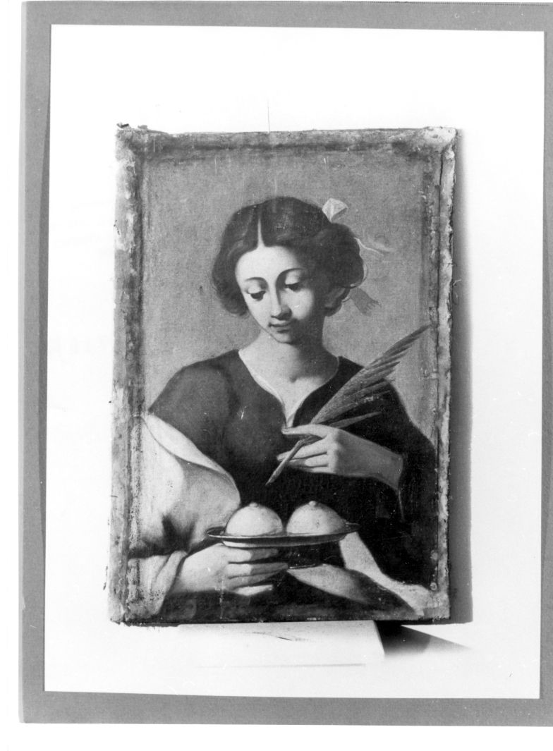 Sant'Agata (dipinto, elemento d'insieme) di Ragolia Michele (attribuito) (sec. XVII)