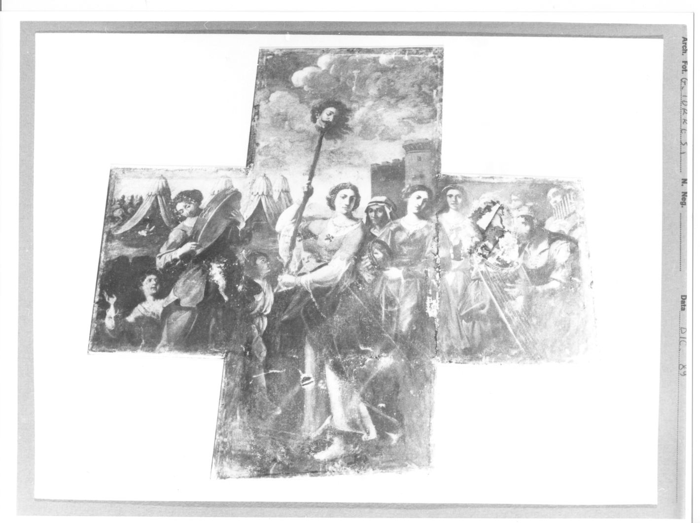 Giuditta con la testa di Oloferne (dipinto, elemento d'insieme) di Ragolia Michele (attribuito) (sec. XVII)