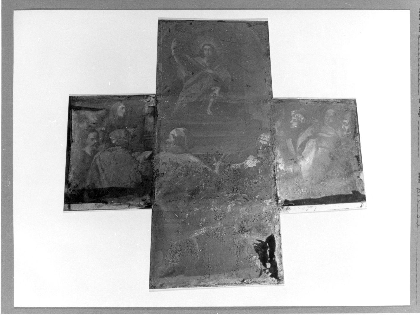 disputa di Gesù con i dottori nel tempio (dipinto, elemento d'insieme) di Ragolia Michele (attribuito) (sec. XVII)