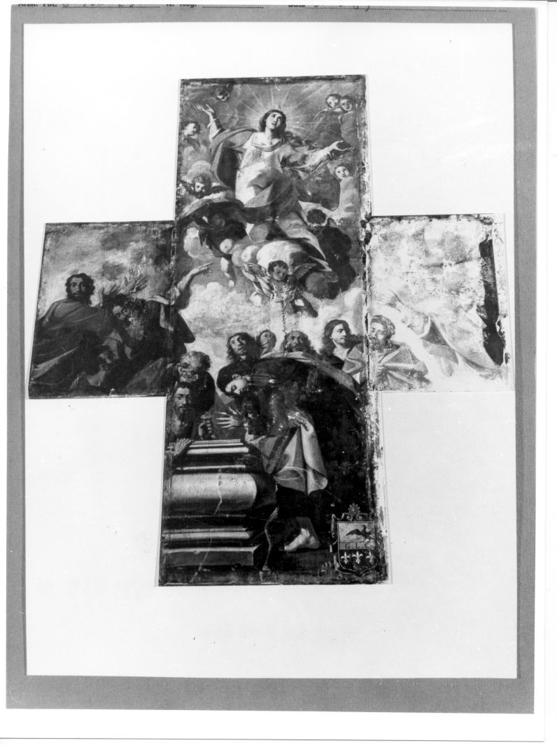 assunzione della Madonna (dipinto, elemento d'insieme) di Ragolia Michele (attribuito) (sec. XVII)