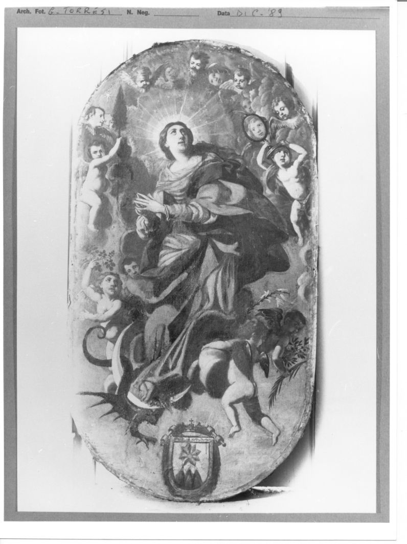 Madonna Immacolata (dipinto, elemento d'insieme) di Ragolia Michele (attribuito) (sec. XVII)
