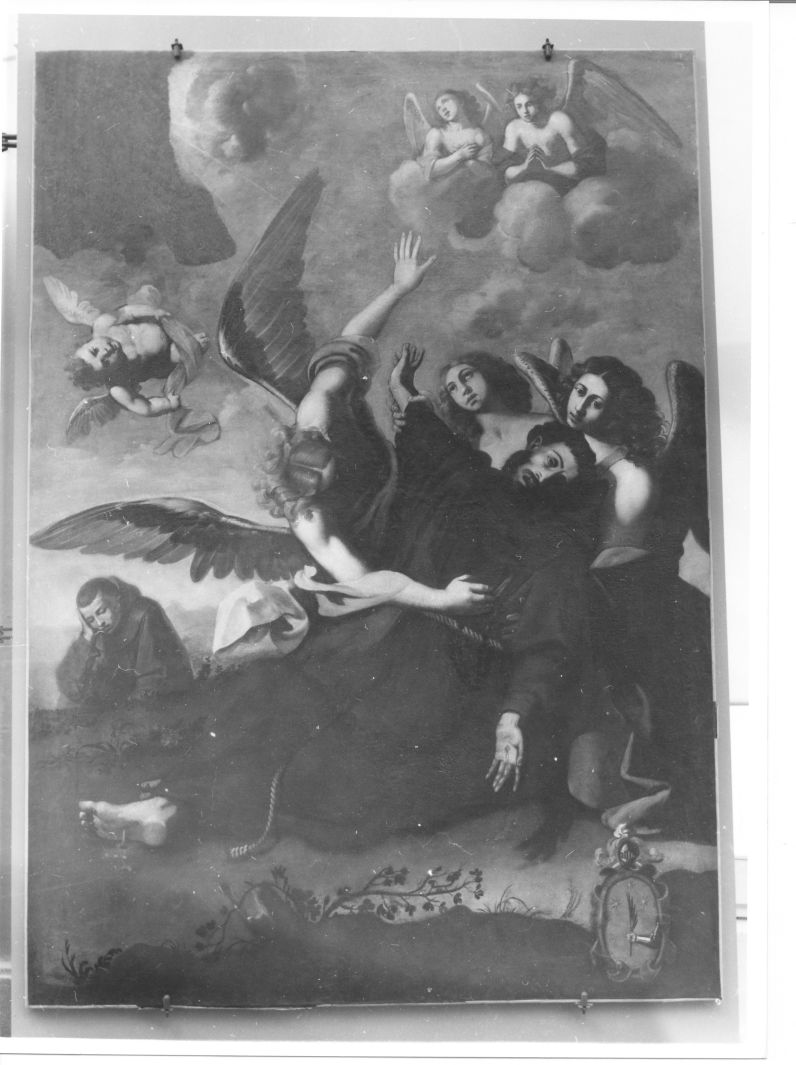 transito di San Francesco d'Assisi (dipinto, elemento d'insieme) di Ragolia Michele (attribuito) (sec. XVII)