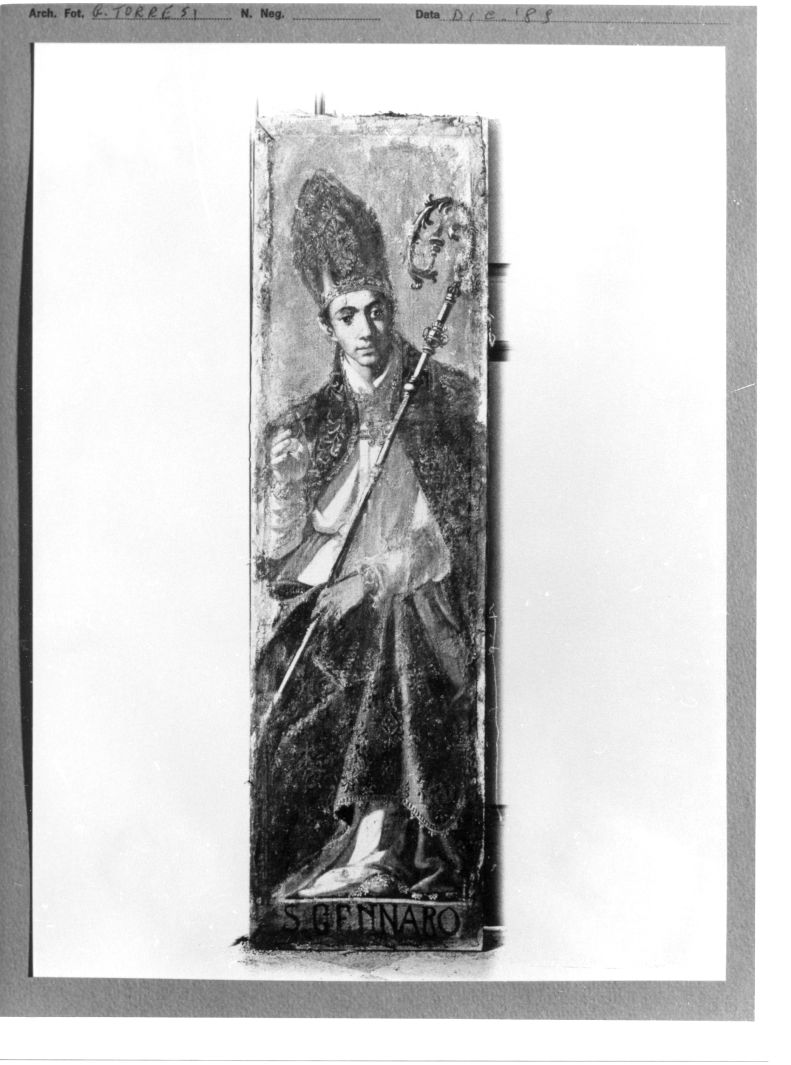 San Gennaro (dipinto, elemento d'insieme) di Ragolia Michele (attribuito) (sec. XVII)