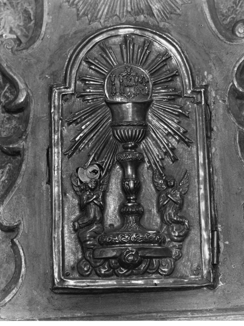 sportello di tabernacolo, elemento d'insieme - bottega campana (sec. XVII)