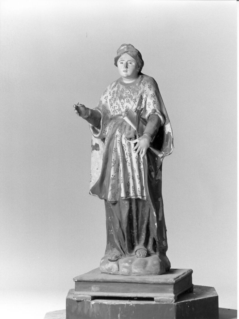 Sant'Agnese (statuetta) - bottega campana (fine sec. XIX)