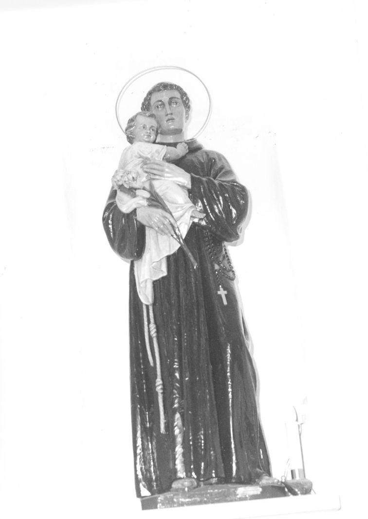apparizione di Gesù Bambino a Sant'Antonio da Padova (statua) - bottega napoletana (inizio sec. XX)