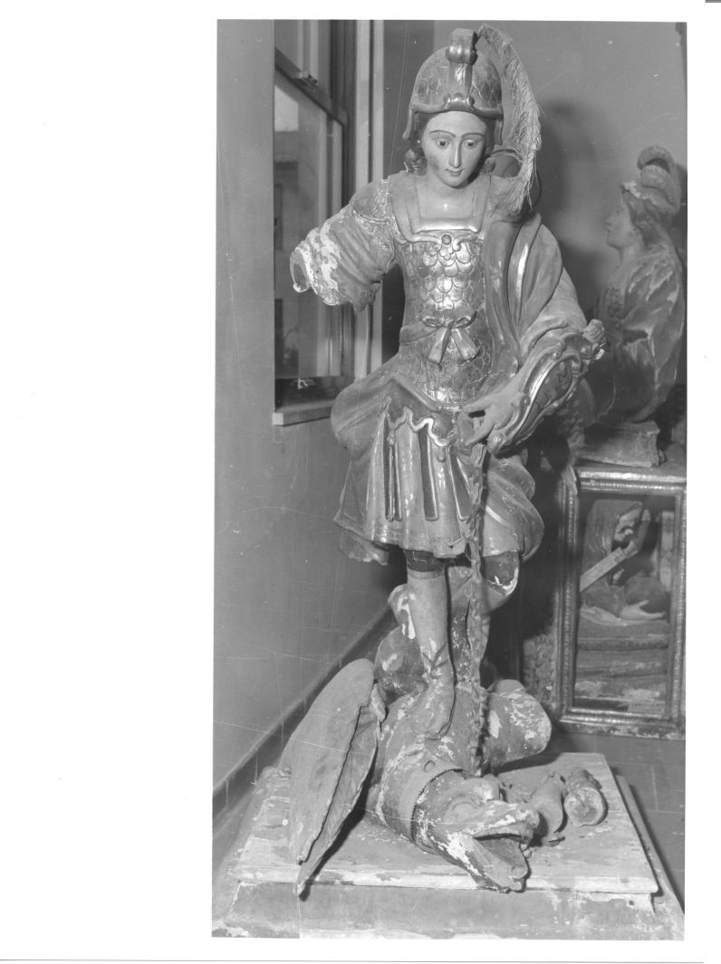 San Michele Arcangelo (statua, opera isolata) - bottega campana (sec. XVIII)