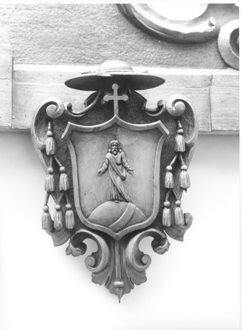 stemma vescovile (rilievo) - bottega irpina (fine/inizio secc. XIX/ XX)