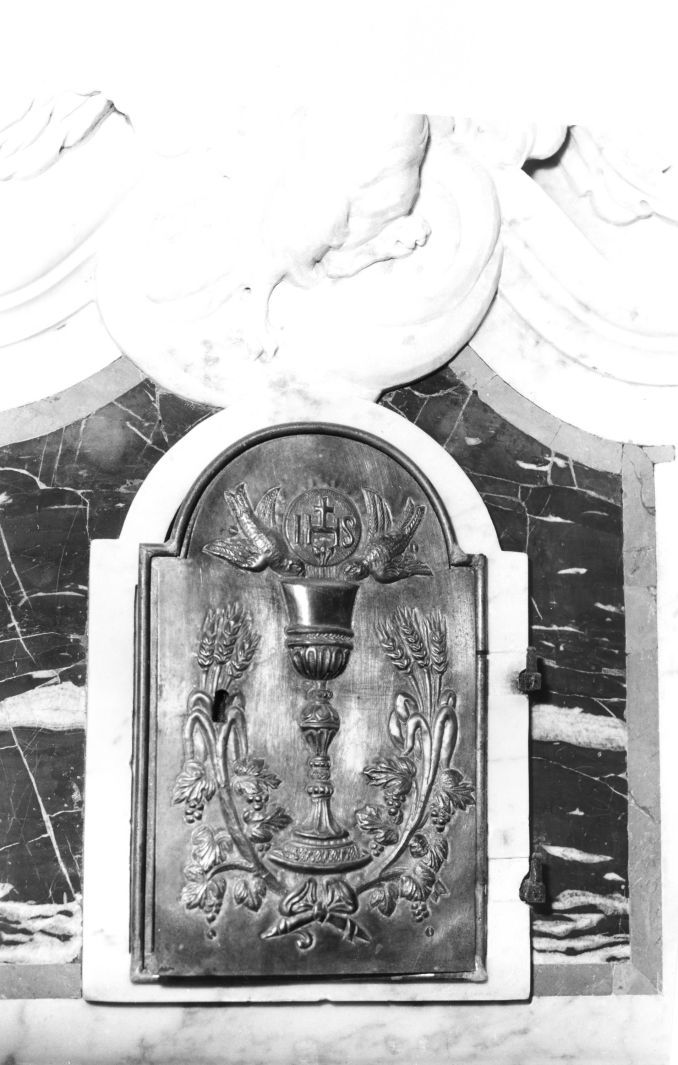 calice eucaristico (sportello di tabernacolo) - bottega Italia meridionale (sec. XVIII)