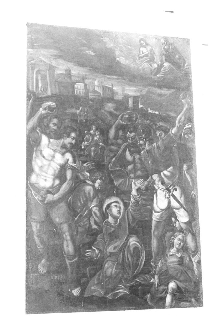 lapidazione di Santo Stefano (dipinto) - ambito Italia meridionale (inizio sec. XVIII)