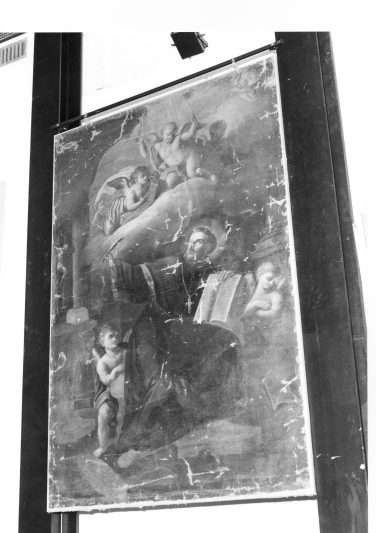 Sant'Ignazio di Loyola in gloria (dipinto) - ambito Italia meridionale (sec. XVII)