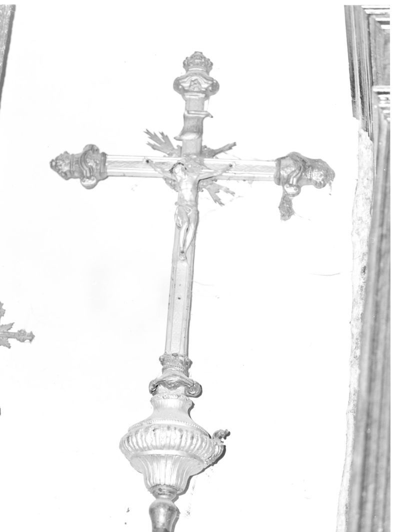 croce processionale - bottega napoletana (prima metà sec. XIX)