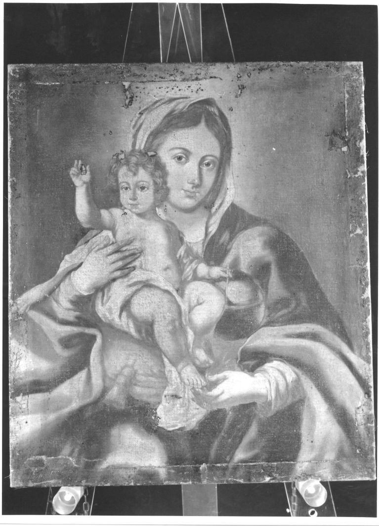 Madonna con Bambino (dipinto) - ambito Italia meridionale (sec. XVIII)