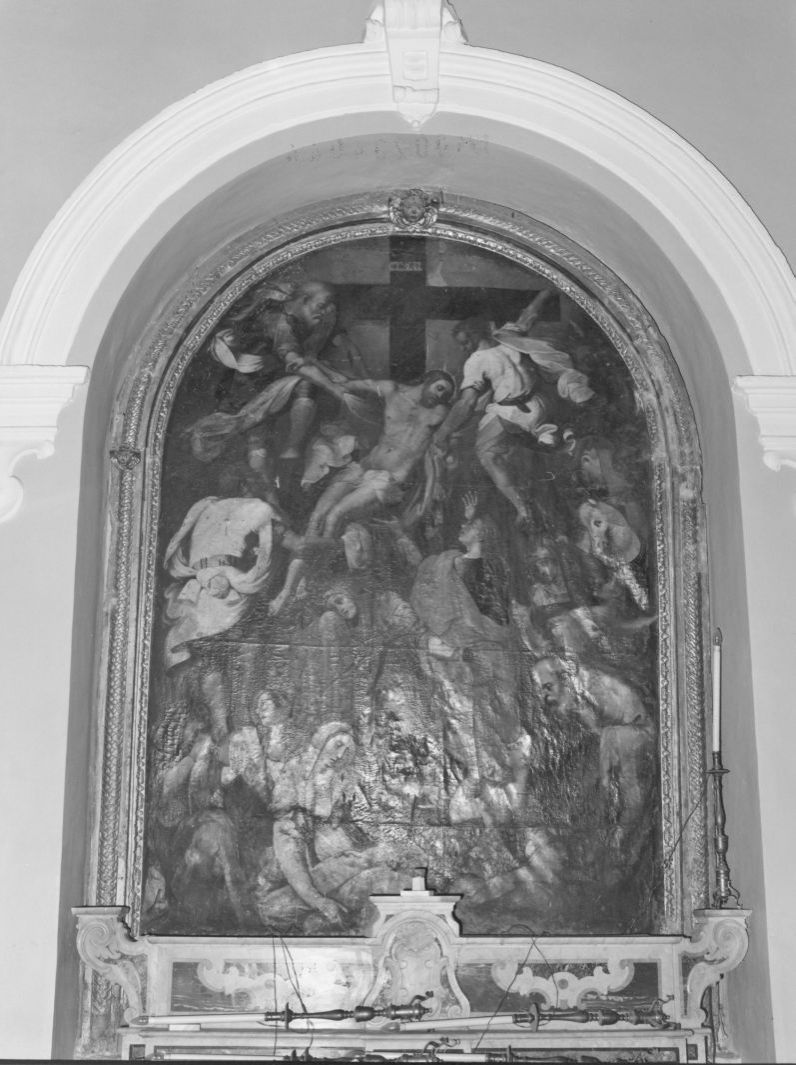 Cristo deposto dalla croce (dipinto, opera isolata) - ambito Italia meridionale (fine/inizio secc. XVI/ XVII)