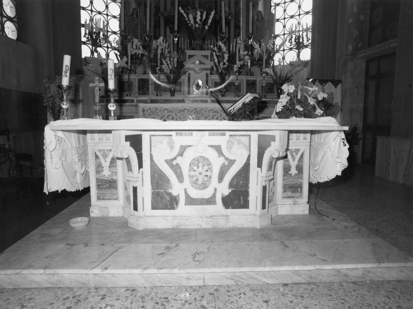 altare maggiore, opera isolata - bottega campana (seconda metà sec. XVIII)