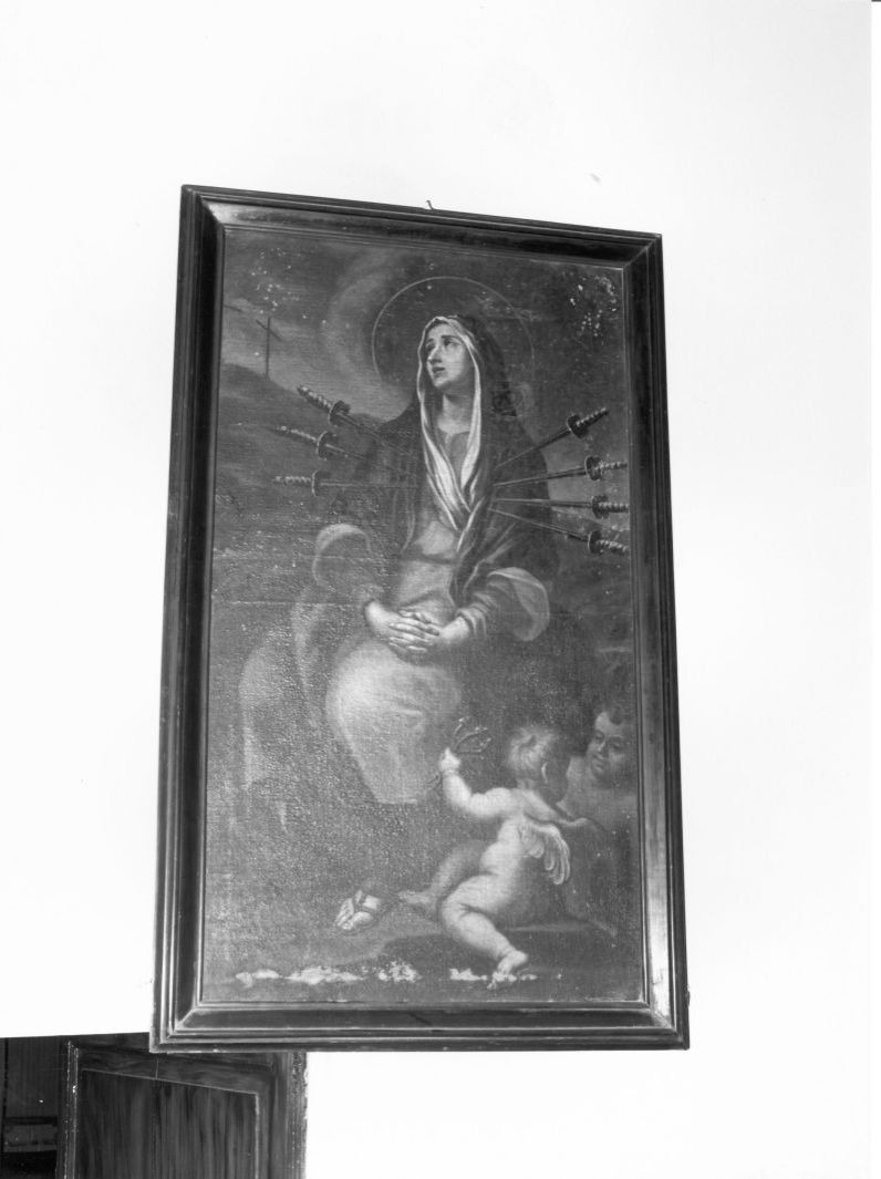 Madonna trafitta da sette spade (dipinto, opera isolata) di Fiorentino Nino (sec. XIX)