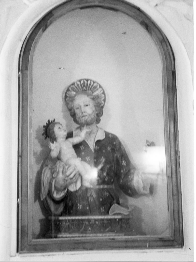 San Giuseppe e Gesù Bambino (scultura) - bottega irpina (fine sec. XIX)
