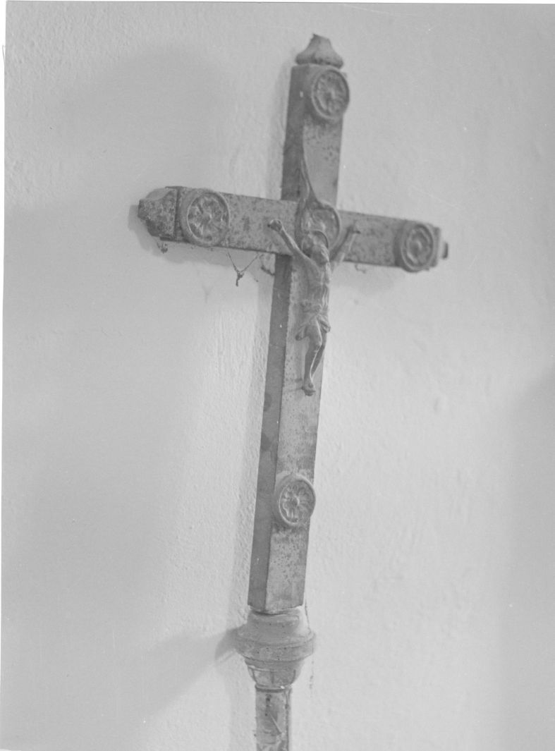 croce processionale - bottega campana (fine sec. XIX)