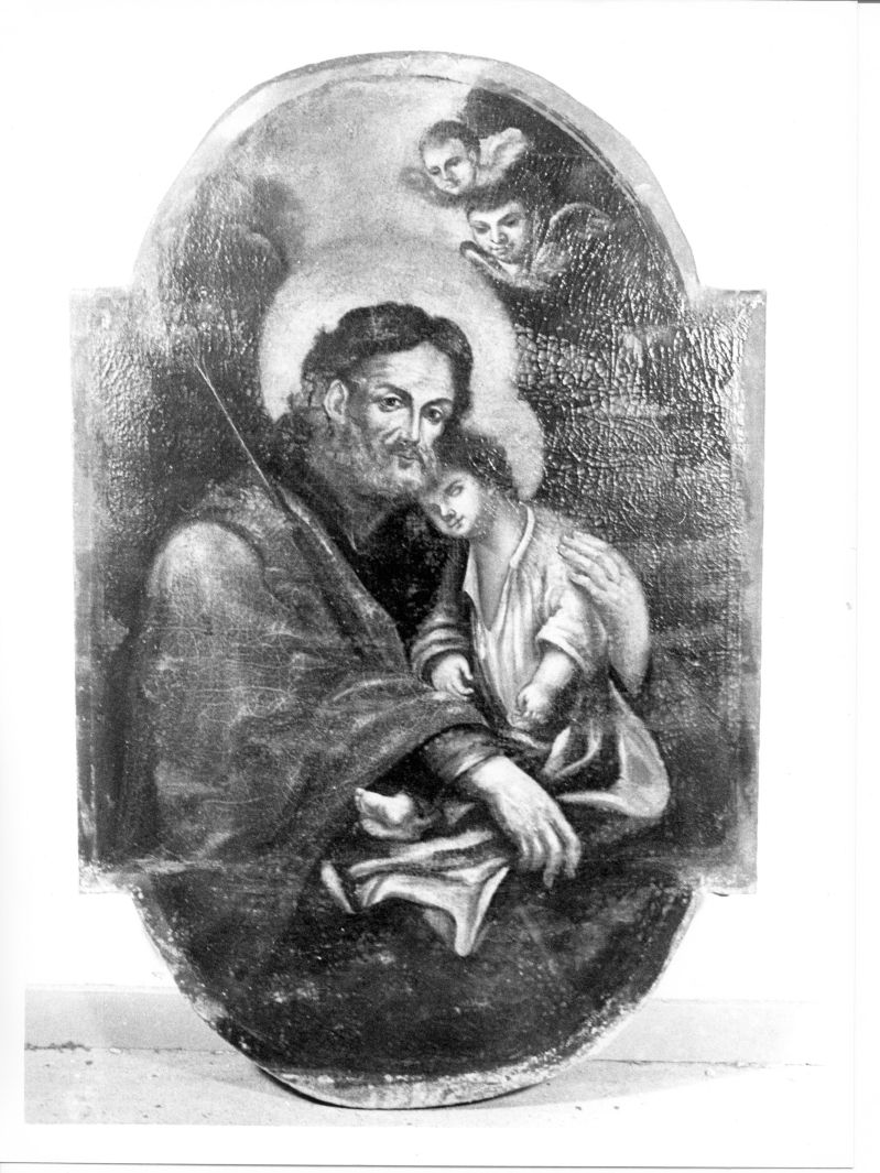 San Giuseppe e Gesù Bambino (dipinto) - ambito campano (sec. XVIII)