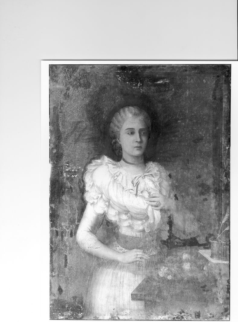 ritratto di donna (dipinto) - ambito Italia meridionale (prima metà sec. XVII)