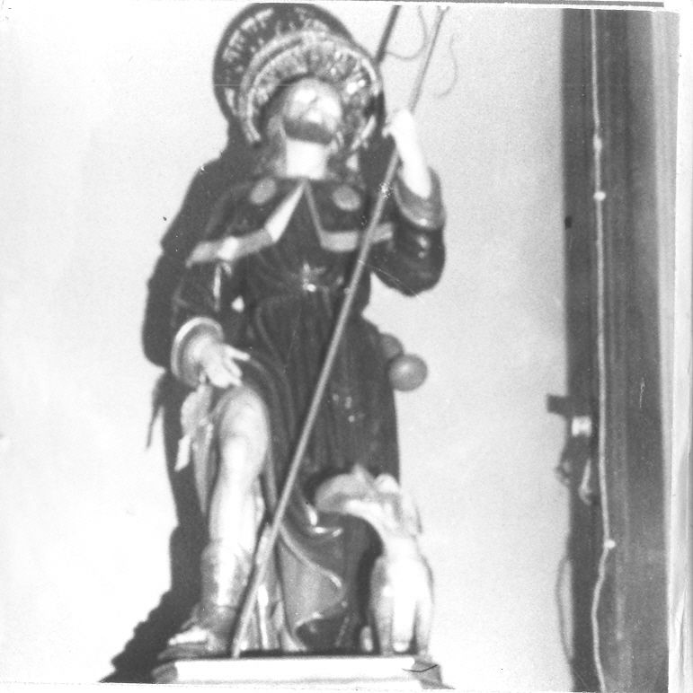 San Rocco (statua) di Capaldi Achille (attribuito) (sec. XX)