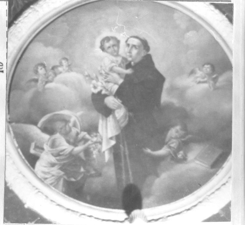 Sant'Antonio da Padova con il bambino (dipinto) - ambito campano (sec. XIX)