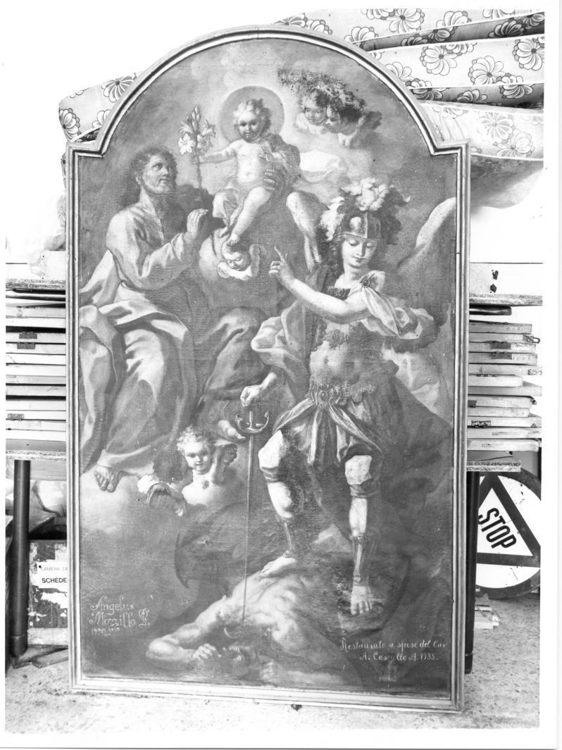 Gesù Bambino (dipinto) di Mozzillo Angelo (sec. XVIII)