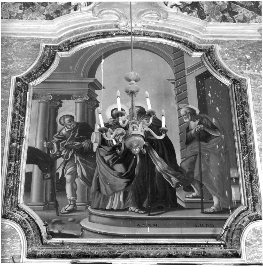 visitazione (dipinto, ciclo) - ambito Italia meridionale (sec. XIX)