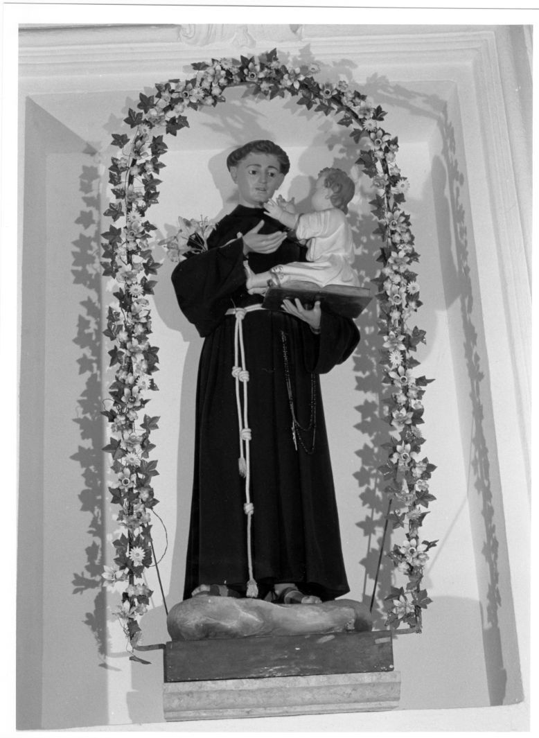 Sant'Antonio da Padova con il bambino (manichino) - bottega irpina (seconda metà sec. XIX)