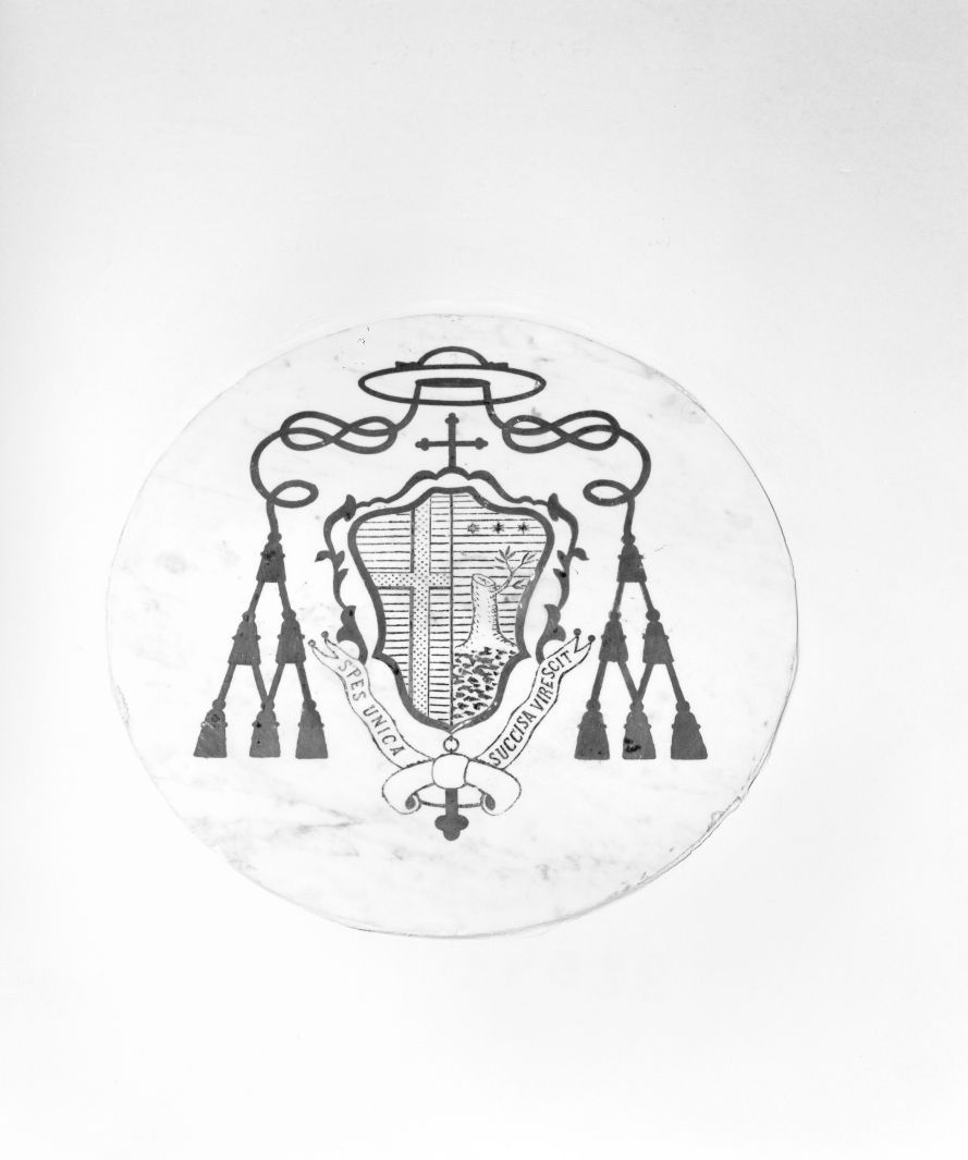 stemma vescovile (insegna) - bottega irpina (sec. XX)