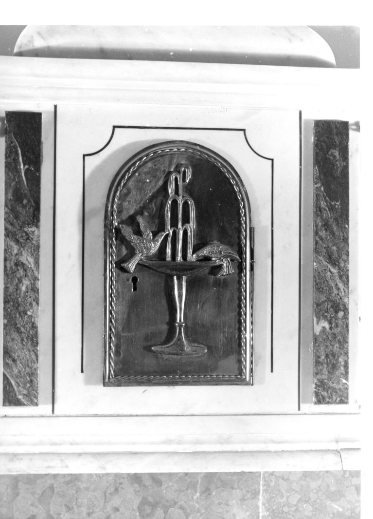 sportello di tabernacolo, opera isolata - bottega campana (prima metà sec. XX)