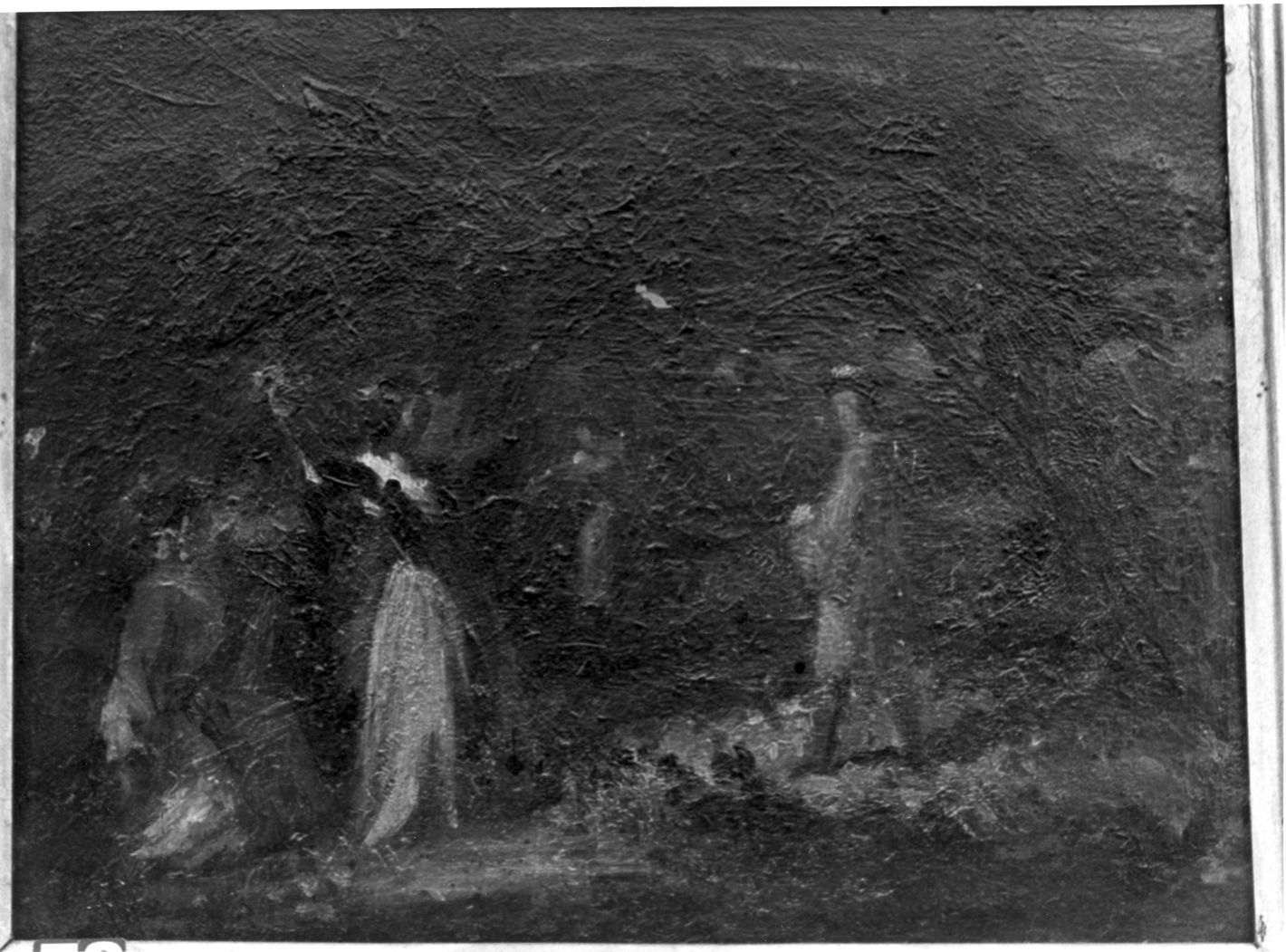 scena di caccia (dipinto, opera isolata) di Lenzi Michele (attribuito) (seconda metà sec. XIX)