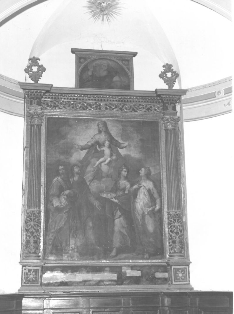 Madonna con Bambino e Santi (scomparto di polittico) di Hendricksz Dirk detto Teodoro d'Errico (attribuito) (inizio sec. XVII)
