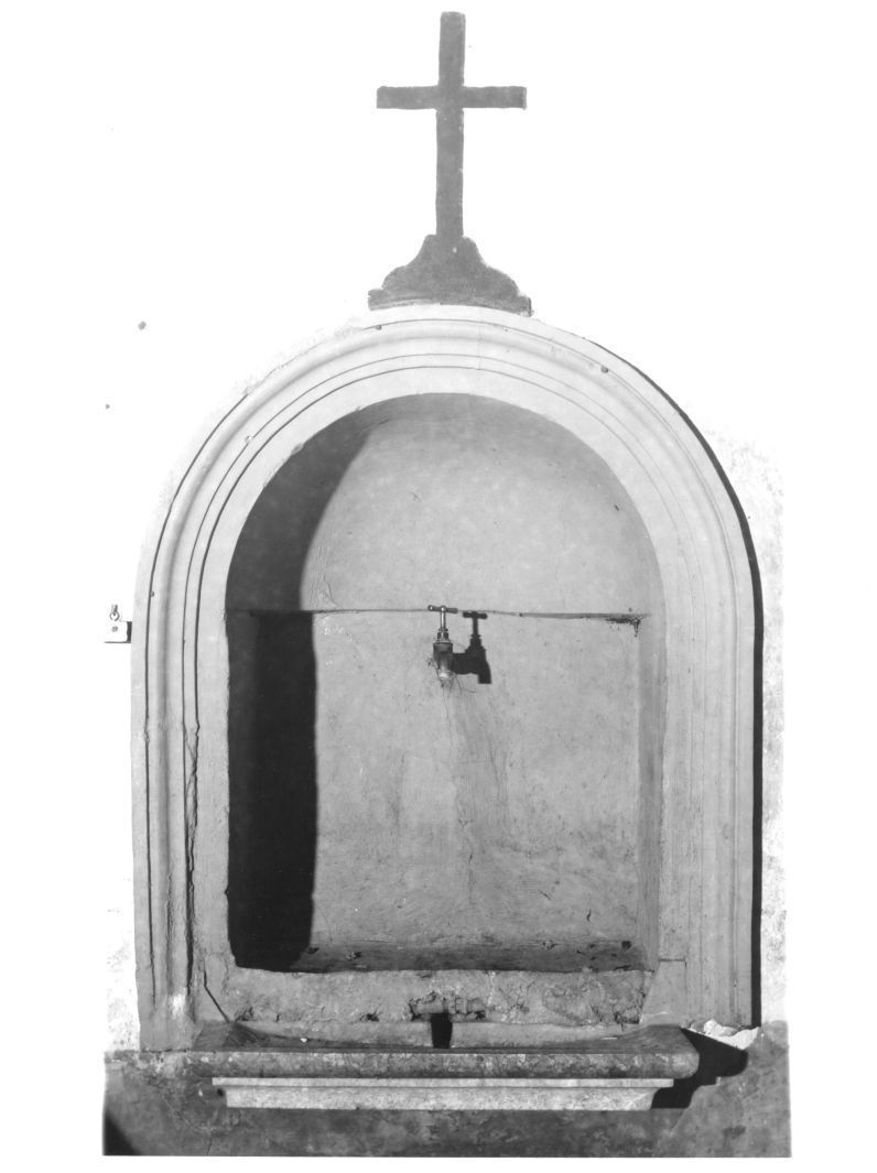 lavabo da sacrestia, opera isolata - bottega irpina (sec. XIX)