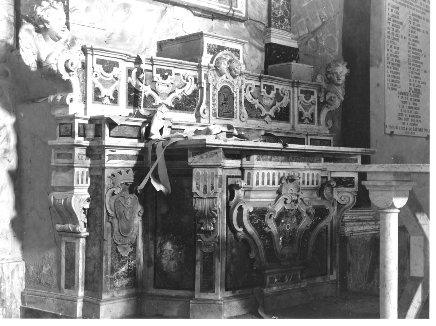 altare maggiore - bottega campana (fine sec. XVIII)