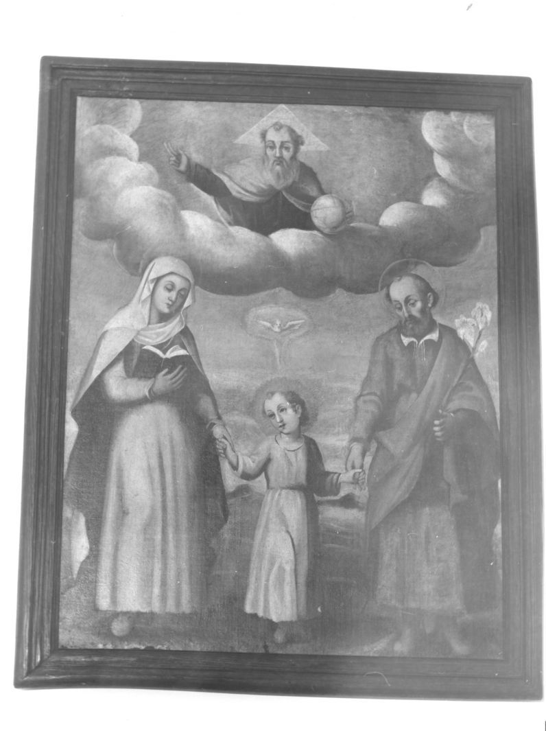 Sacra Famiglia e Trinità (dipinto) - ambito napoletano (sec. XIX)