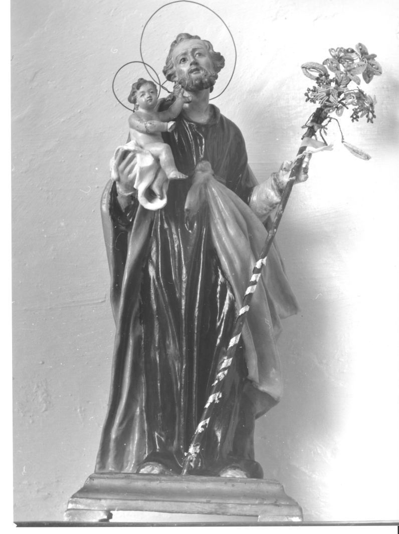 San Giuseppe e Gesù Bambino (statuetta devozionale) - bottega campana (sec. XIX)