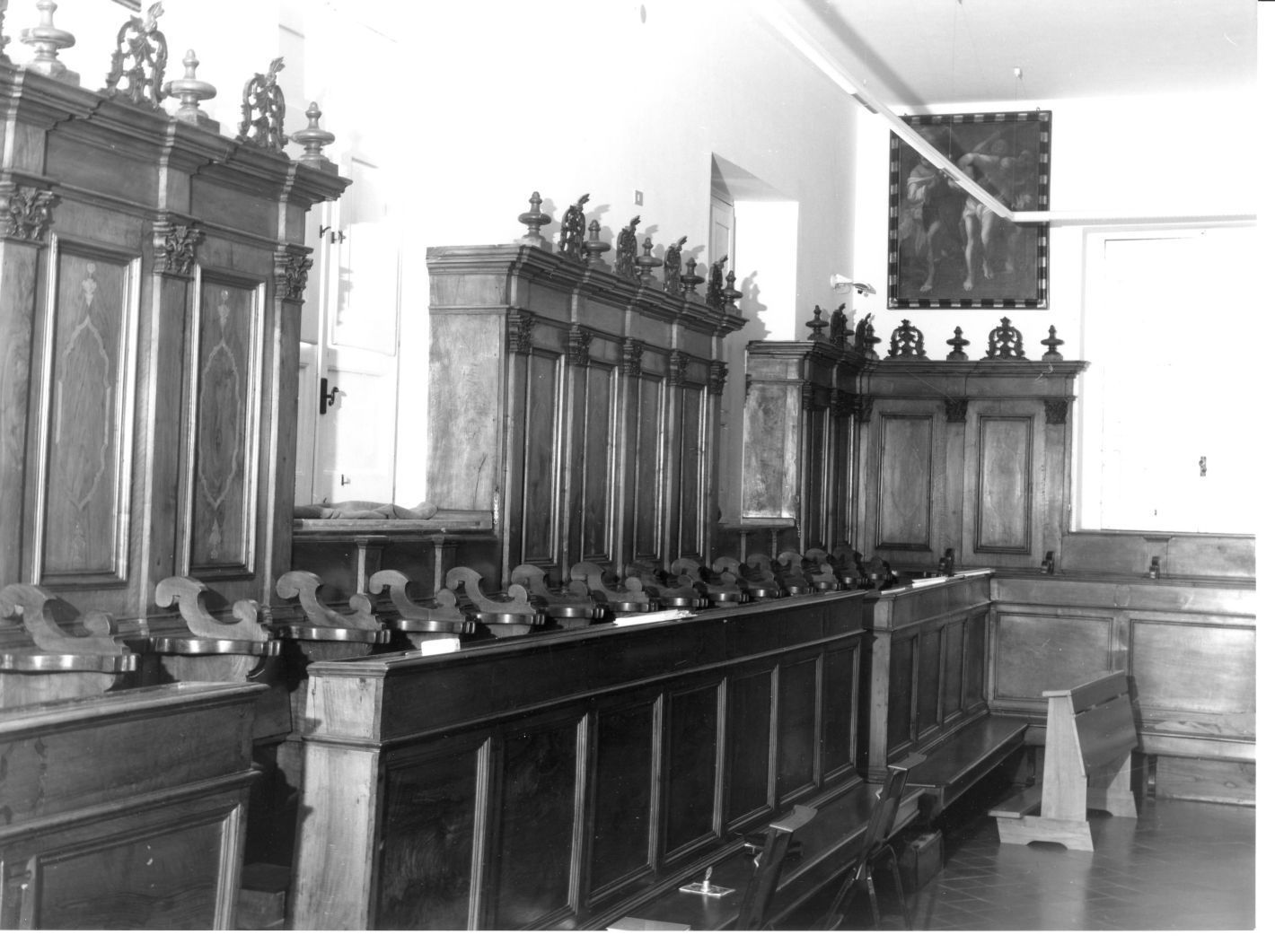stalli del coro, opera isolata - bottega campana (sec. XVIII)