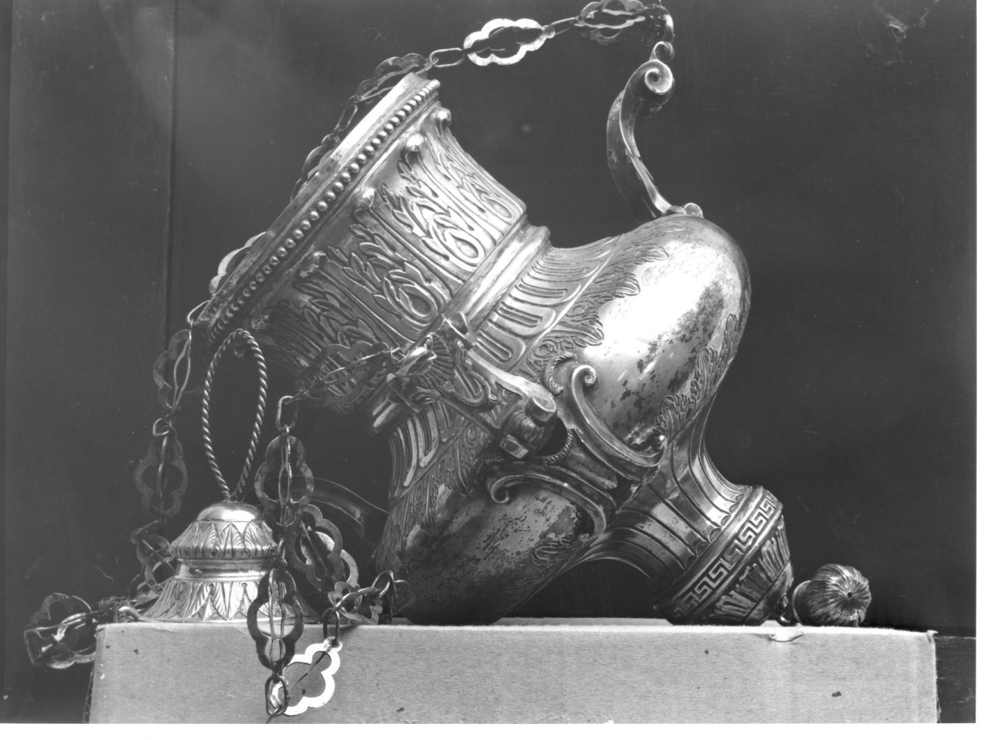 lampada del SS. Sacramento, opera isolata - bottega campana (inizio sec. XIX)