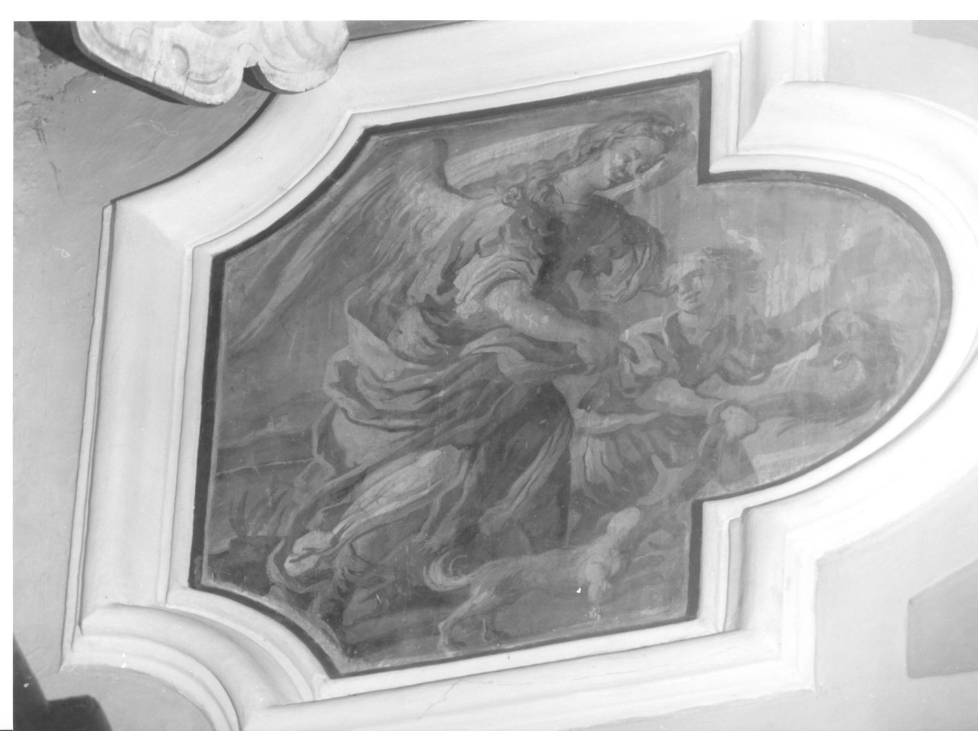 Tobia e San Raffaele arcangelo (dipinto) di Ricciardi Michele (bottega) (sec. XVIII)