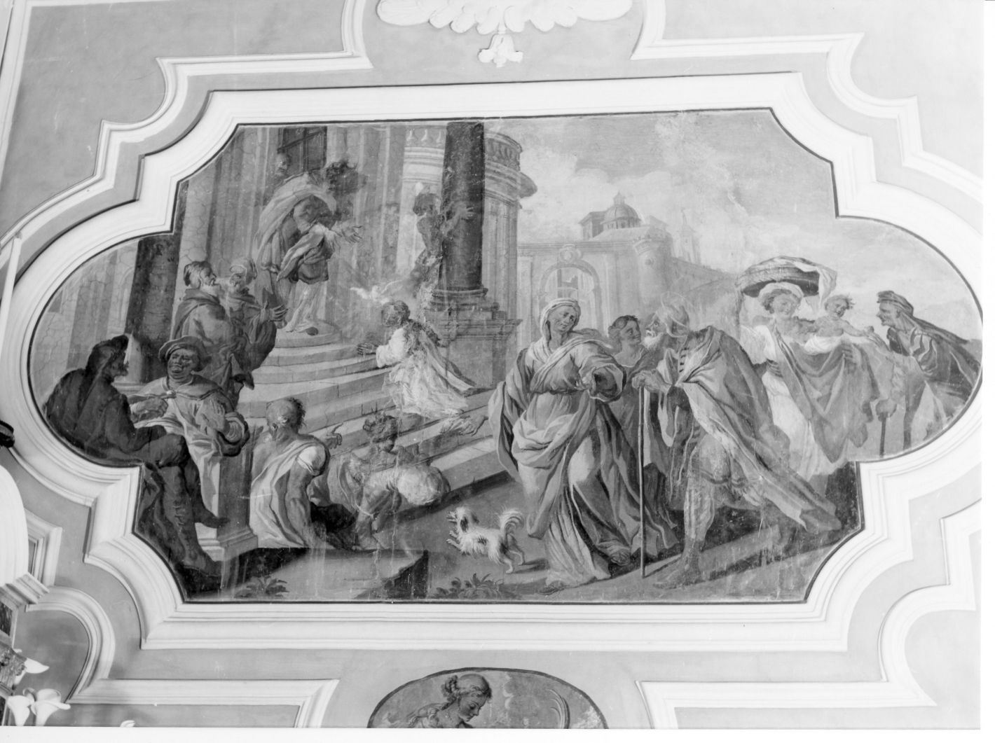 presentazione di Maria Vergine al tempio (dipinto) di Ricciardi Michele (sec. XVIII)